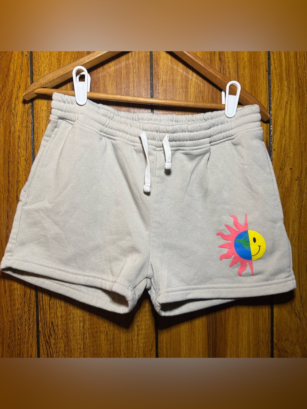 Brooklyn Cloth Women's Medium Graphic Casual Lounge Shorts Sporty Blue Grey